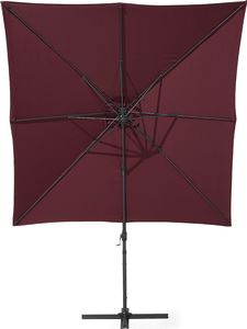 Beliani Parasol ogrodowy 250 x 250 cm burgundowy MONZA (86120) 4