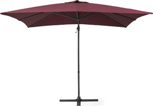 Beliani Parasol ogrodowy 250 x 250 cm burgundowy MONZA (86120) 5