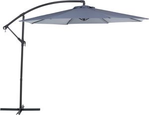 Beliani Parasol ogrodowy Ravenna szary 300 cm 1