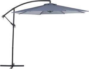 Beliani Parasol ogrodowy Ravenna szary 300 cm 2
