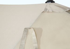 Beliani Parasol ogrodowy 270 x 460 cm beżowy SIBILLA (61906) 7