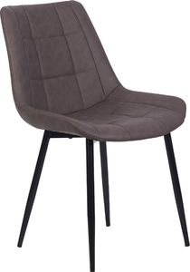 Beliani Zestaw 2 krzeseł do jadalni ciemnobrązowy MELROSE 2