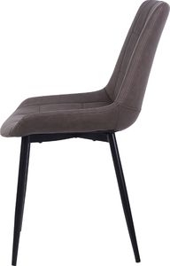 Beliani Zestaw 2 krzeseł do jadalni ciemnobrązowy MELROSE 4