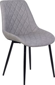 Beliani Zestaw 2 krzeseł do jadalni szary MARIBEL 2