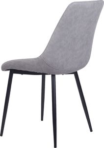 Beliani Zestaw 2 krzeseł do jadalni szary MARIBEL 5