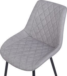 Beliani Zestaw 2 krzeseł do jadalni szary MARIBEL 6