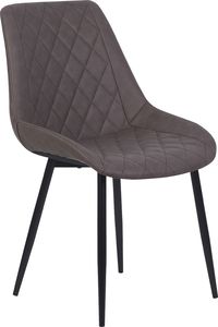 Beliani Zestaw 2 krzeseł do jadalni ciemnobrązowy MARIBEL 2