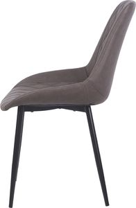 Beliani Zestaw 2 krzeseł do jadalni ciemnobrązowy MARIBEL 4