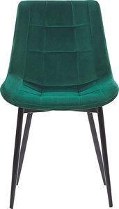 Beliani Zestaw 2 krzeseł do jadalni welurowy zielony MELROSE 3