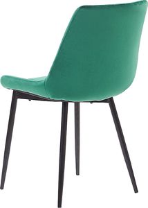 Beliani Zestaw 2 krzeseł do jadalni welurowy zielony MELROSE 4