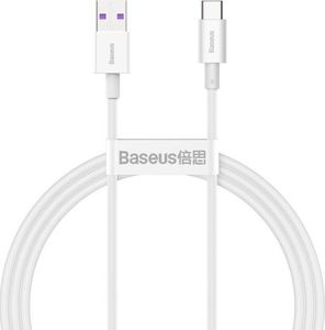 Kabel USB Baseus USB-A - USB-C 1 m Biały (baseus_20210427162602) 1