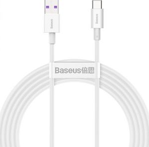 Kabel USB Baseus USB-A - USB-C 2 m Biały (baseus_20210428115105) 1