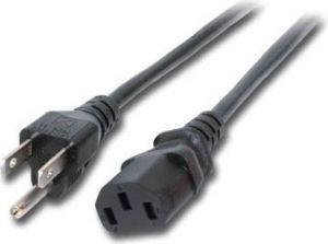 Kabel zasilający EFB NEMA 5-15 (US) - C13 1.8m czarny (EK518.1,8) 1