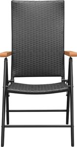 vidaXL 3-częściowy zestaw mebli ogrodowych, czarno-brązowy (3060088) 5