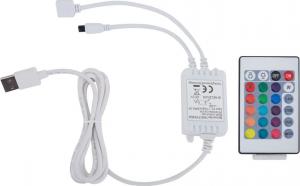 Fotel vidaXL RGB LED zielono-czarny (287999) 9