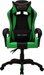 Fotel vidaXL RGB LED zielono-czarny (287999) 3