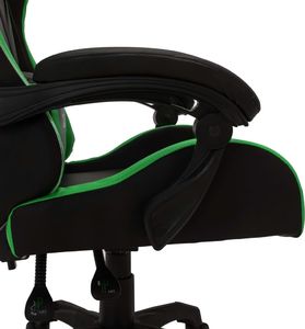 Fotel vidaXL RGB LED zielono-czarny (287999) 7
