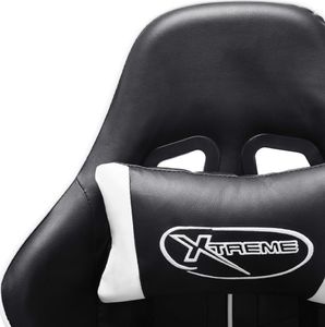 Fotel vidaXL czarno-biały (20507) 6