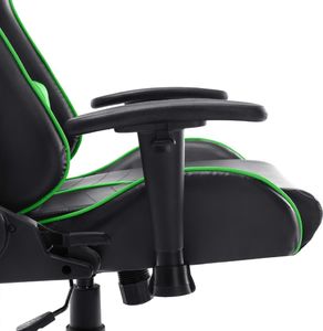 Fotel vidaXL czarno-zielony (20505) 7