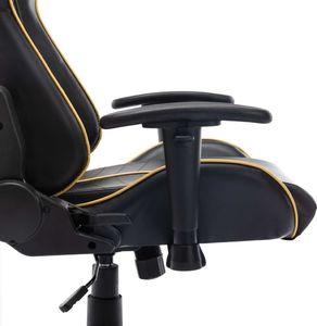 Fotel vidaXL czarno-złoty (20504) 7