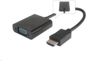 Adapter AV PremiumCord HDMI - D-Sub (VGA) czarny 1