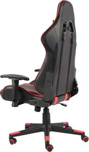 Fotel vidaXL czarno-czerwony (20481) 3