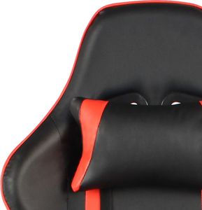 Fotel vidaXL czarno-czerwony (20481) 6