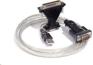 Kabel USB PremiumCord USB-A - RS-232 Czarny (ku2-232) 1