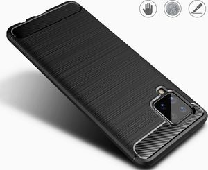 Carbon Case elastyczne etui pokrowiec Samsung Galaxy A42 5G niebieski 6