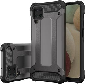 Hybrid Armor pancerne hybrydowe etui pokrowiec Samsung Galaxy A12 złoty 2