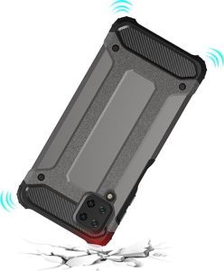 Hybrid Armor pancerne hybrydowe etui pokrowiec Samsung Galaxy A12 złoty 8