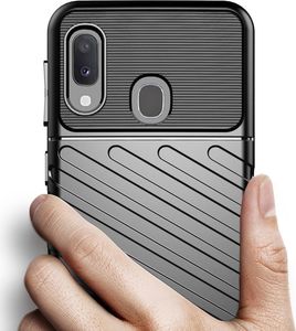 Thunder Case elastyczne pancerne etui pokrowiec Samsung Galaxy A20e niebieski 4