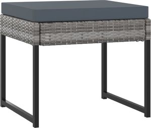 vidaXL 11-cz. zestaw mebli ogrodowych z poduszkami, rattan PE, szary (313101) 7