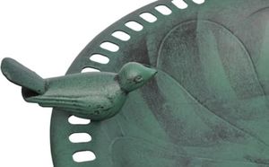 vidaXL Basenik dla ptaków z figurką ptaszka 2