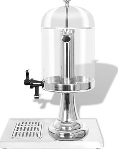 vidaXL Dozownik do soku, stal nierdzewna, 8 L 4