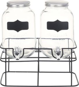 vidaXL Słój z kranikiem 2x4L (50830) 3