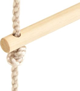 vidaXL Drabinka sznurowa dla dzieci, lite drewno i PE, 30x168 cm 3