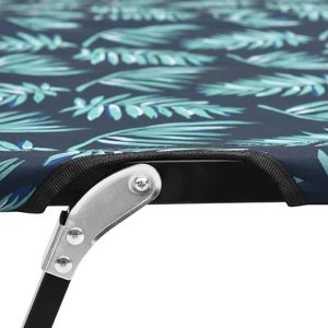 vidaXL Dwuosobowy leżak składany wzór w liście 5