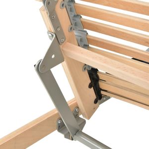 vidaXL Elektryczny stelaż do łóżka z 42 listwami, 7 stref, 90 x 200 cm 8