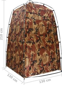 vidaXL Namiot prysznicowy/WC/przebieralnia, moro 6