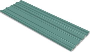vidaXL Panele dachowe ze stali galwanizowanej, 12 szt., zielone 1