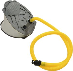 vidaXL Pompka nożna, 21 x 29,5 cm, PP i PE, szaro-żółta 2