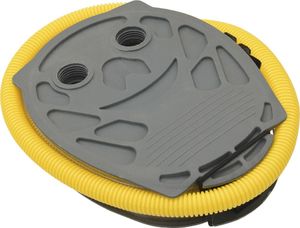 vidaXL Pompka nożna, 21 x 29,5 cm, PP i PE, szaro-żółta 3