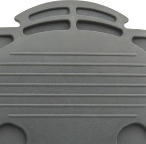 vidaXL Pompka nożna, 21 x 29,5 cm, PP i PE, szaro-żółta 8