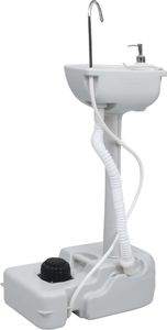 vidaXL Przenośna umywalka turystyczna, szara, 20 L 6