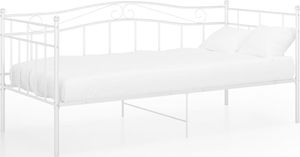 vidaXL Rama sofy, biała, metalowa, 90x200 cm 2