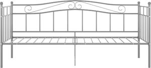 vidaXL Rama sofy, szara, metalowa, 90x200 cm 4