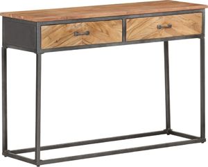 vidaXL Stolik konsola, 110 x 35 x 75 cm, lite drewno akacjowe 7
