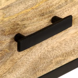 vidaXL Szafka, 110 x 33 x 64 cm, lite drewno mango 7