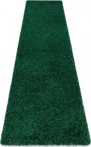 Dywany Łuszczów Dywan, Chodnik SOFFI shaggy 5cm butelkowa zieleń - do kuchni, przedpokoju, na korytarz, 60x200 cm 1